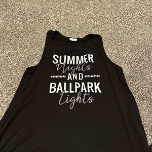 Black tank top